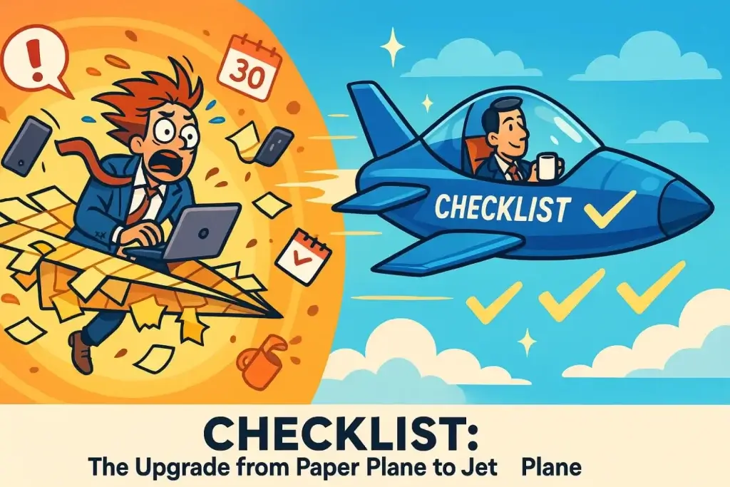 Built to soar book by Greg Born -- checklists help improve your process