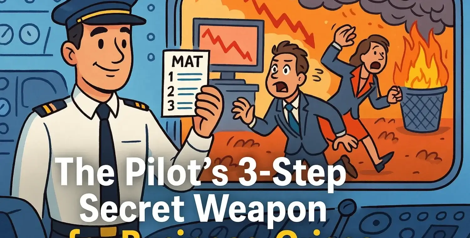 The Pilot’s 3-Step Secret Weapon for Business Crises